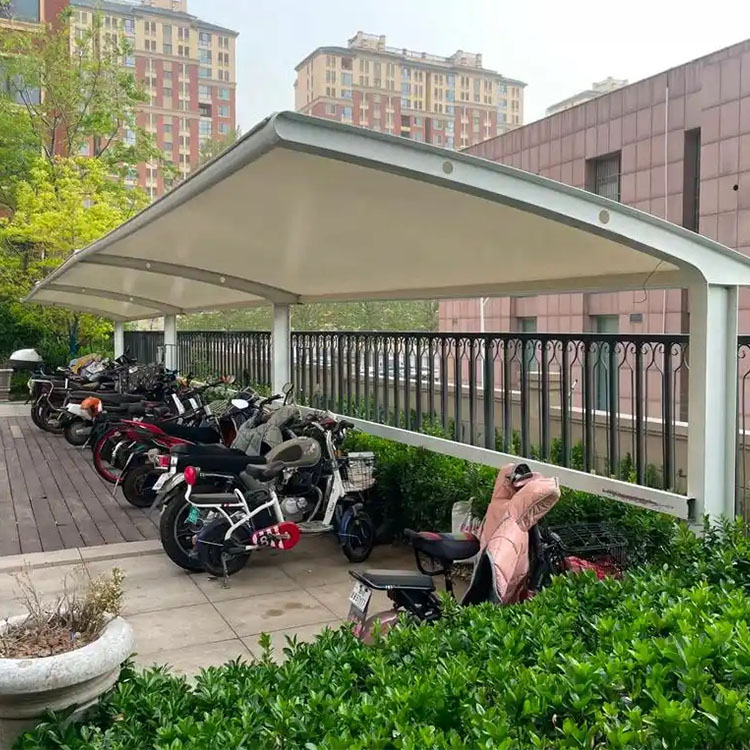 五原县膜结构电动车棚